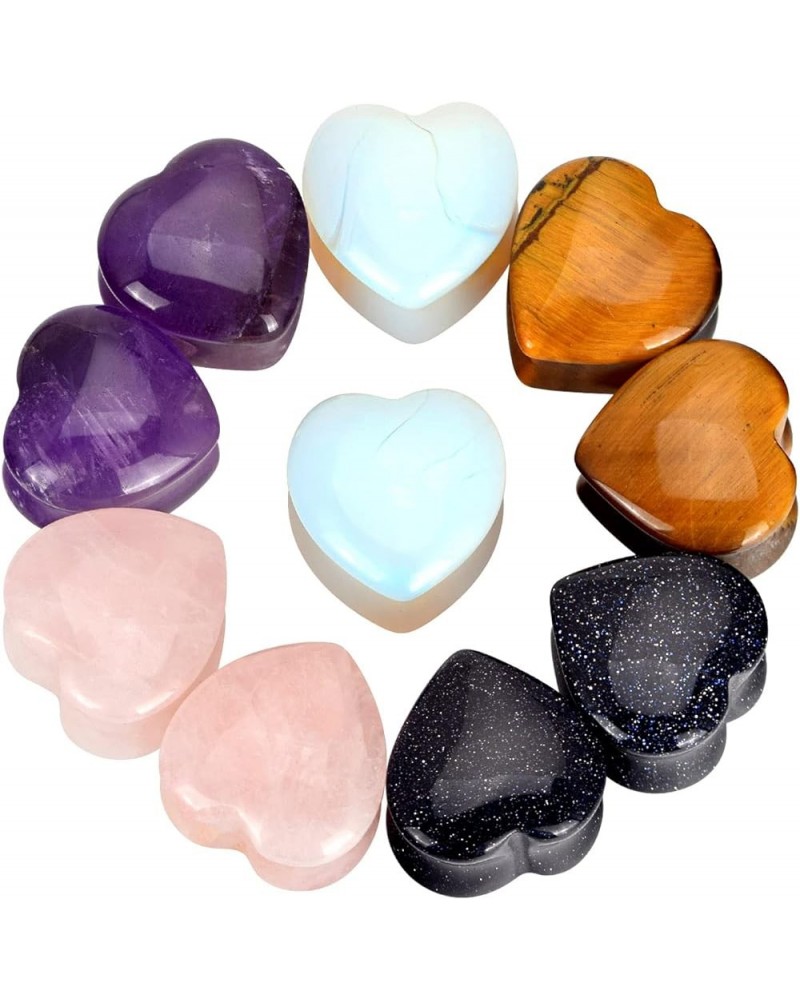 4Pairs/5pairs 2g-5/8'' Teardrop&Heart Shape Ear Gauge Plugs Tunnels Saddle Expander Piercing Jewelry 5Pairs,2g(6mm) $12.31 Bo...